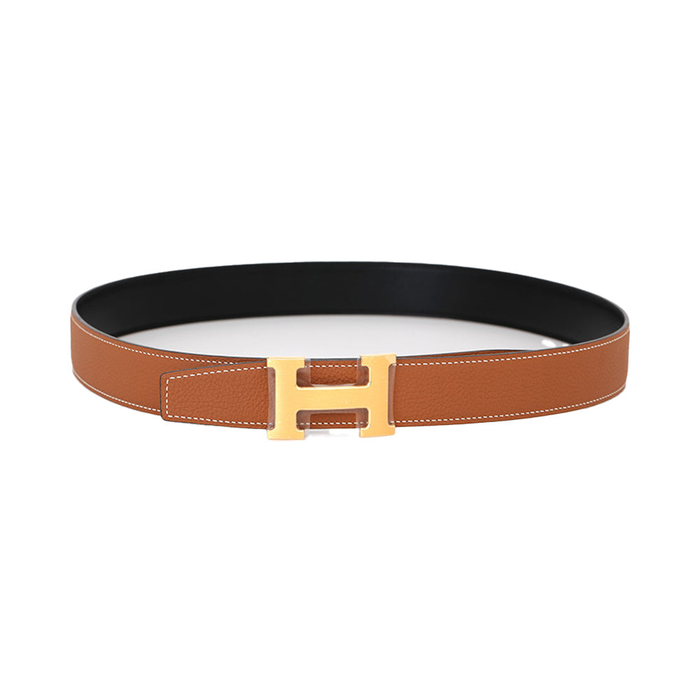 hermes 에르메스 콘스탄스 H 마트 브러쉬드 리버서블 벨트