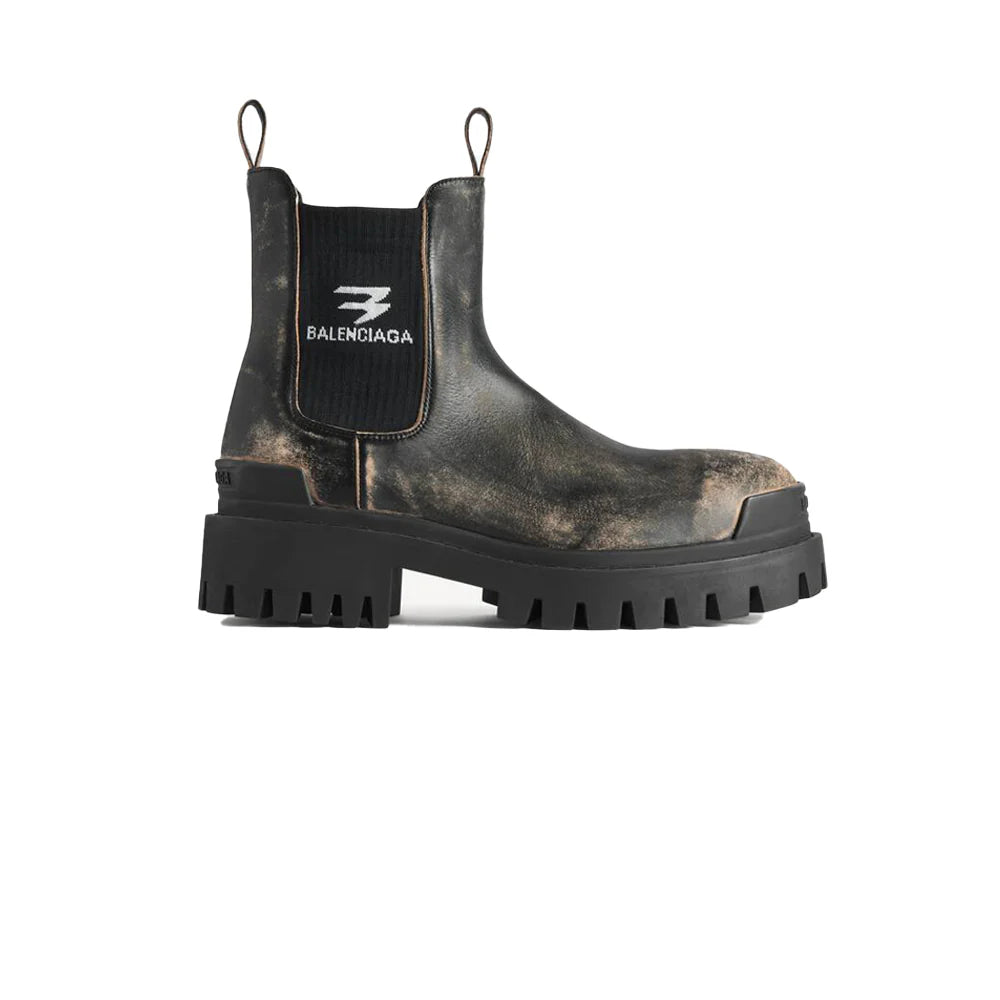 BALENCIAGA 스트라이크 첼시 부츠 블랙&베이지