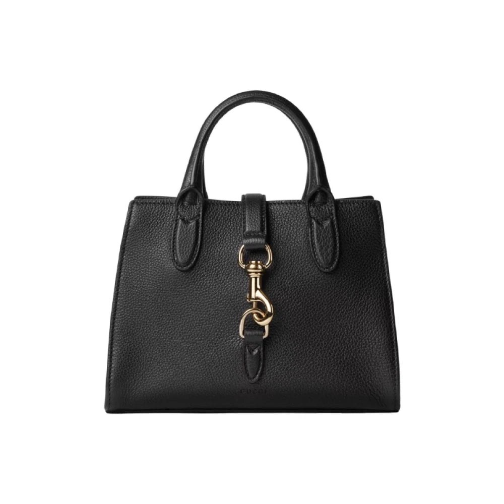 GUCCI 후드 클로저 스몰 토트백 블랙