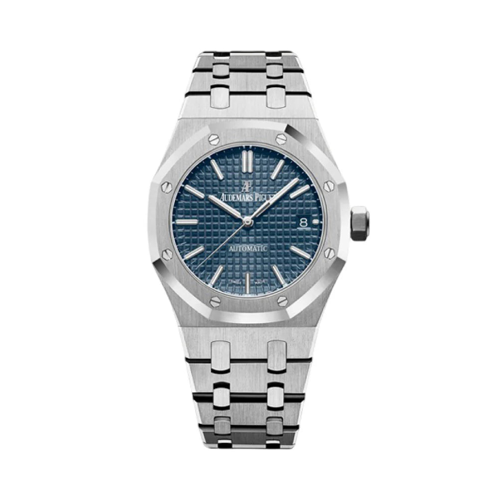 AUDEMARS PIGUET 로얄오크 셀프와인딩 37mm 스틸 브레이슬릿 블루