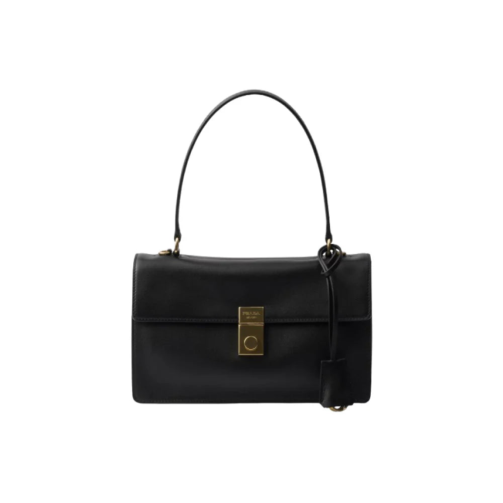 PRADA 가죽 숄더백 블랙