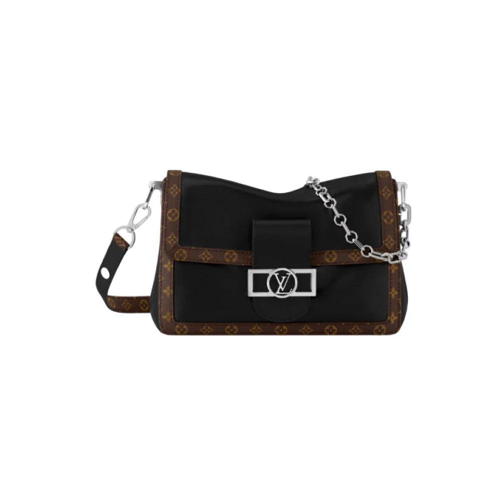 LOUIS VUITTON 도핀 소프트 MM 숄더백 블랙