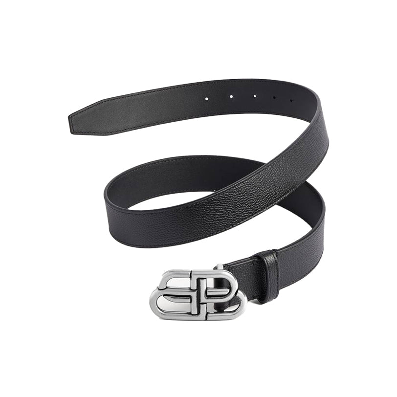 Balenciaga 발렌시아가 BB라지벨트 35mm 실버