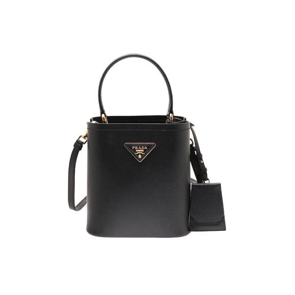 PRADA 사피아노 레더 미디움 파니에백