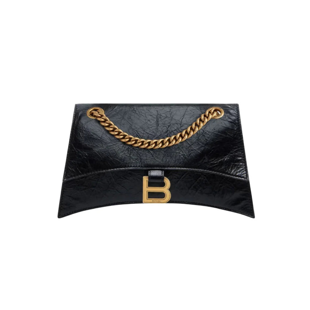 BALENCIAGA 크러쉬 체인백 스몰 블랙