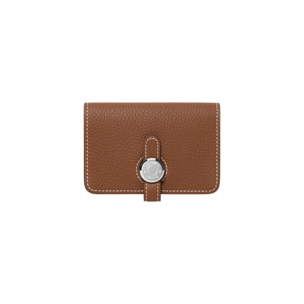 Hermes 에르메스 도곤 카드 홀더 토고 & 팔라듐 하드웨어 골드