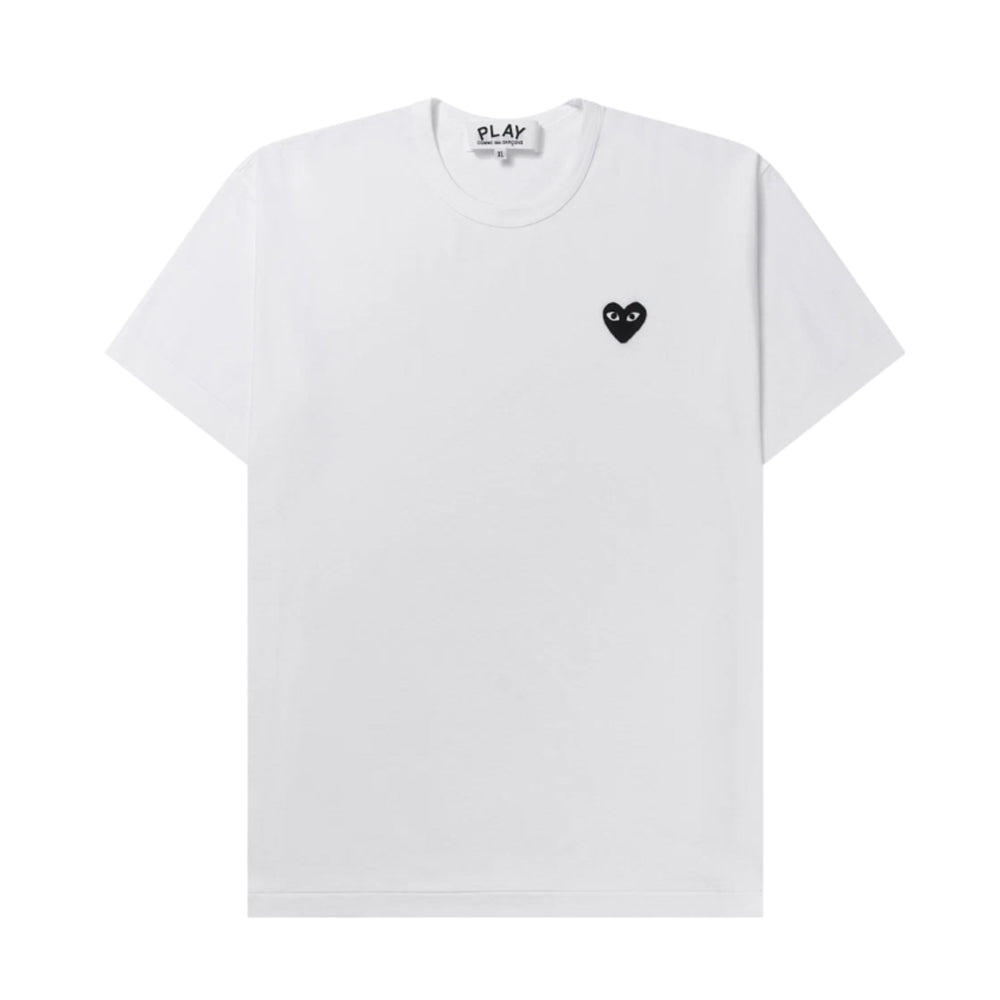 Play Comme des Garcons 플레이 꼼데가르송 블랙 하트 티셔츠 화이트 *국내배송*