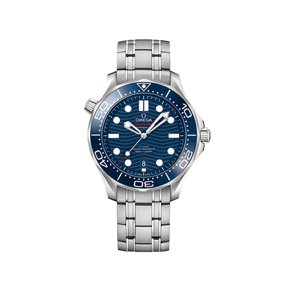 OMEGA 오메가 씨마스터 다이버 300M 코 액시얼 마스터 크로노미터 스틸 블루 42mm
