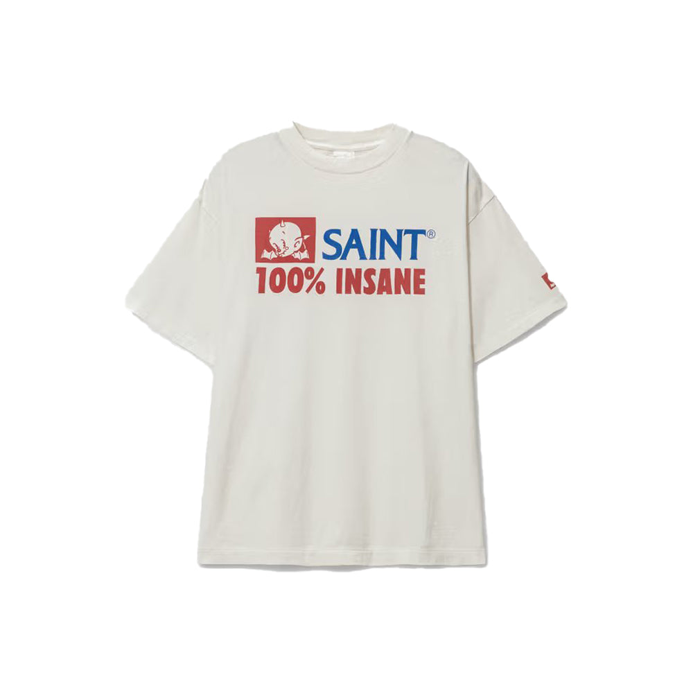 세인트 마이클(Saint Mxxxxxx) 25SS 인세인 숏슬리브 티셔츠 화이트 *국내발송*