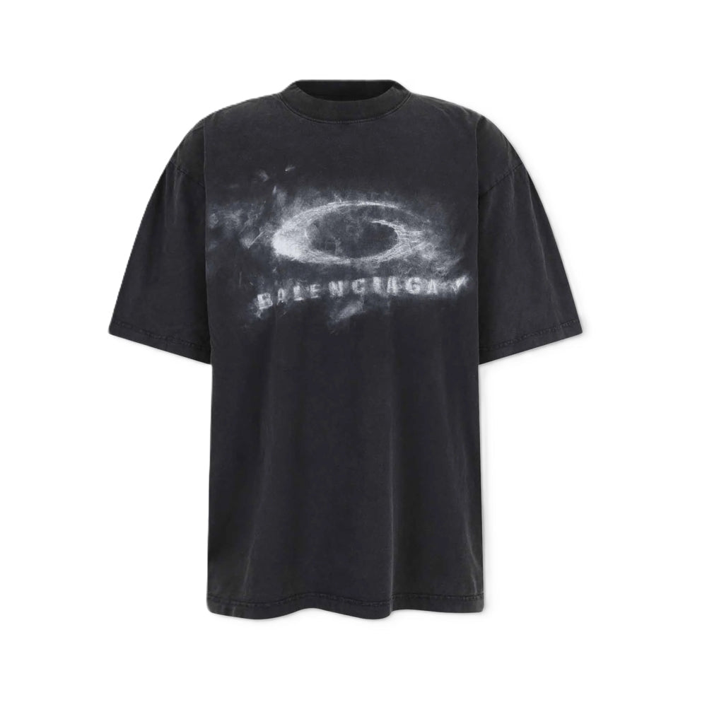 Balenciaga 발렌시아가 워시드 크레용 루프 티셔츠 블랙