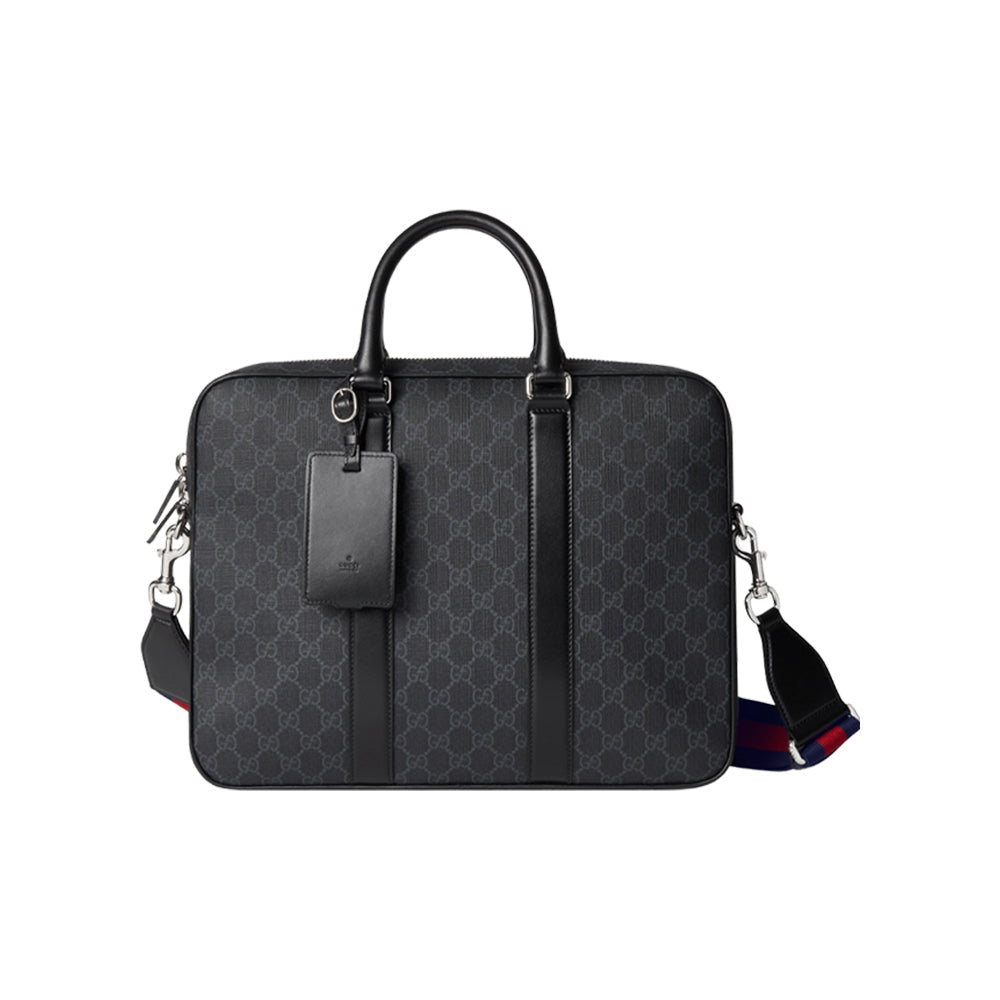 Gucci 구찌 GG 브리프케이스 숄더 스트랩 블랙