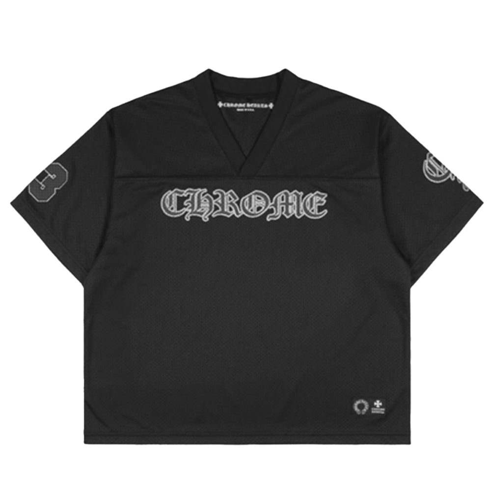 Chrome Hearts 크롬하츠 메쉬 바시티 웜업 저지 티셔츠 블랙 *국내배송*