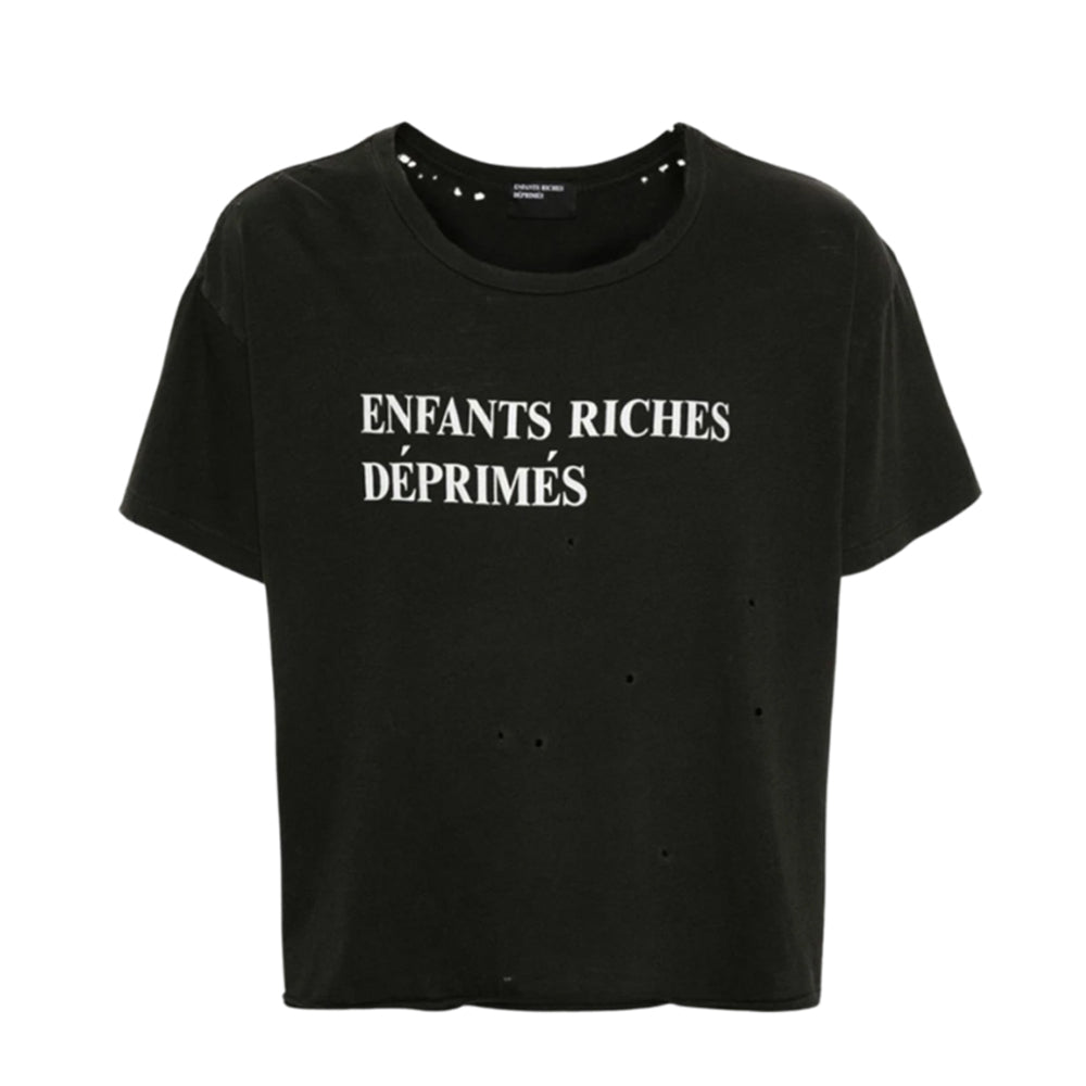 ERD 앙팡 리쉬 데프리메 Enfants Riches Déprimés 클래식 로고 티셔츠 썬페이드 블랙