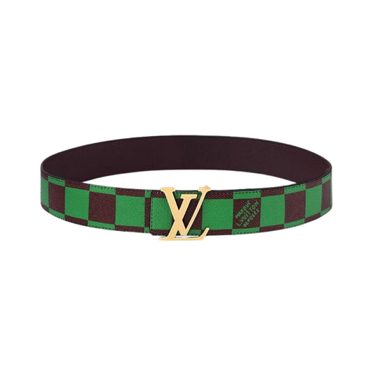 Louis vuitton 루이비통 LV 이니셜 40MM 리버서블 벨트 (다미에 팝 그린)