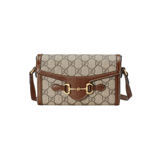 GUCCI 홀스빗 1955 미니백 베이지 에보니 브라운