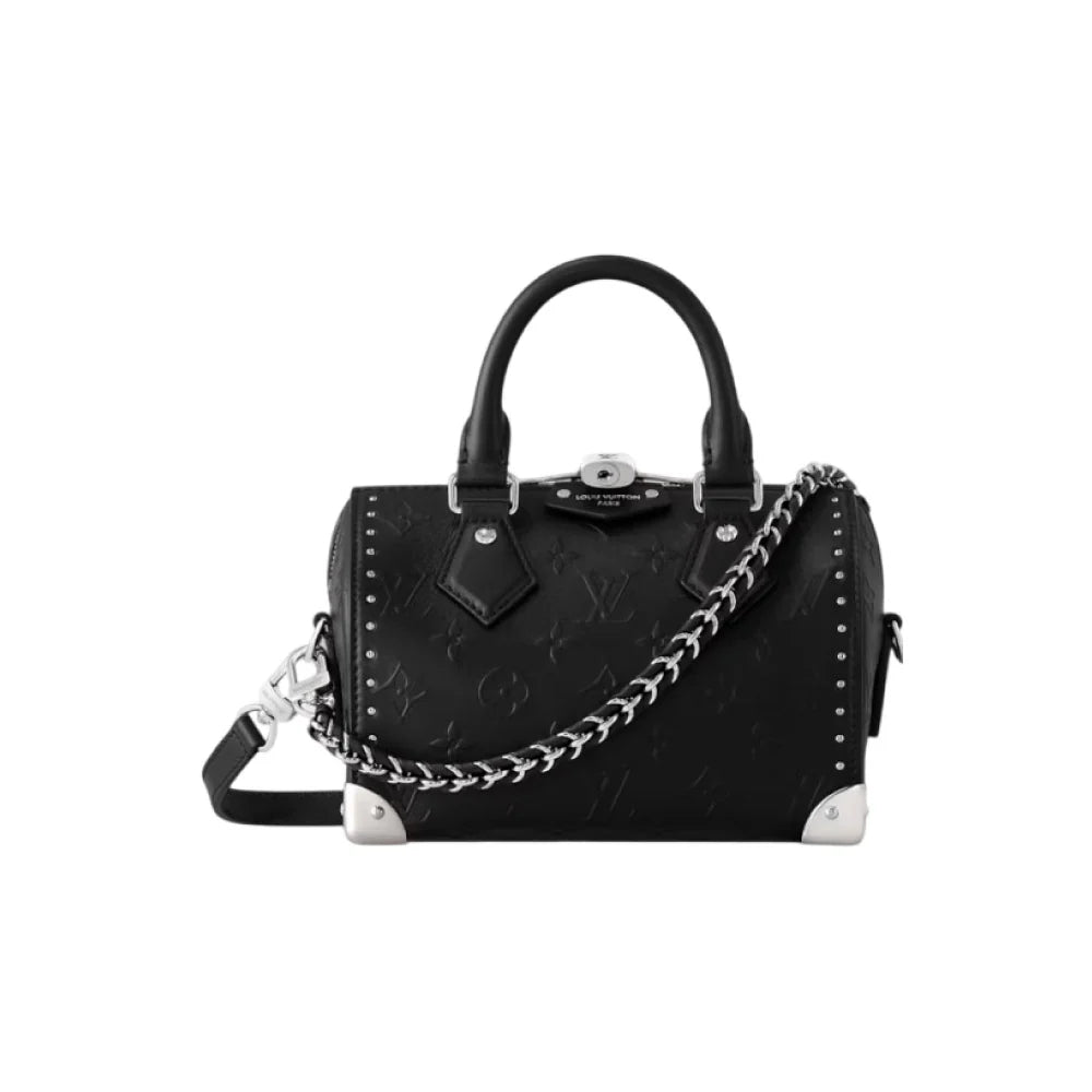 LOUIS VUITTON 스피디 트렁크 20 블랙 토트백