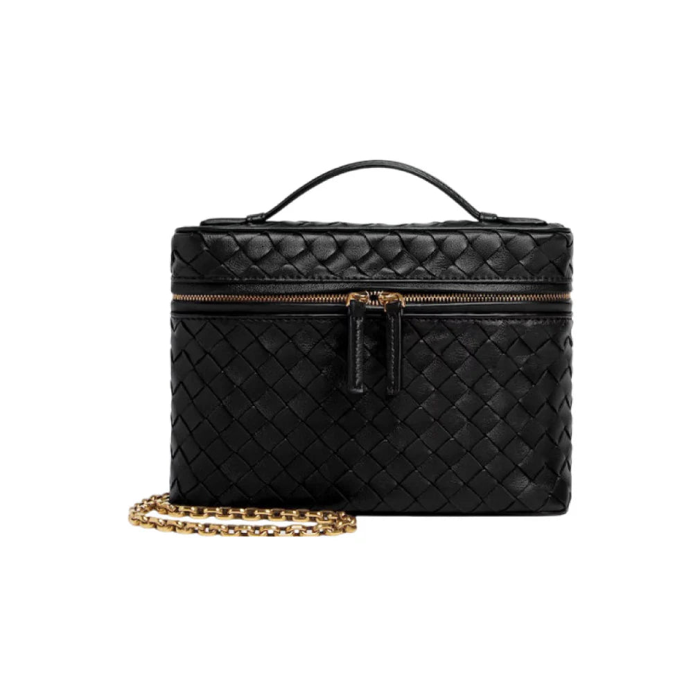 BOTTEGA VENETA 스몰 소프트 베니티백 블랙
