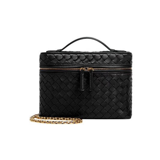 BOTTEGA VENETA 스몰 소프트 베니티백 블랙