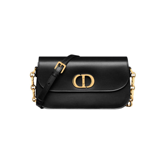 DIOR 몽테인 30 에비뉴 백 박스 카프스킨 블랙