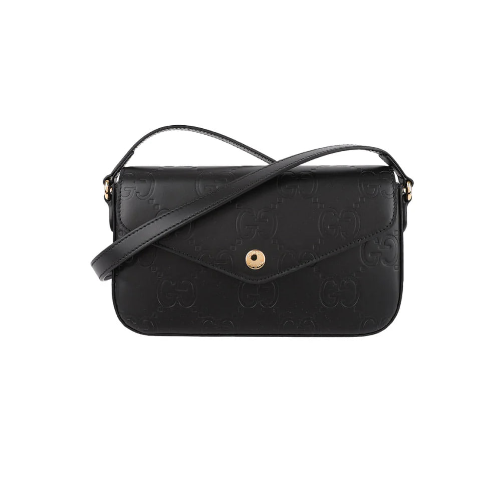 GUCCI 수퍼 미니 숄더백 GG 블랙