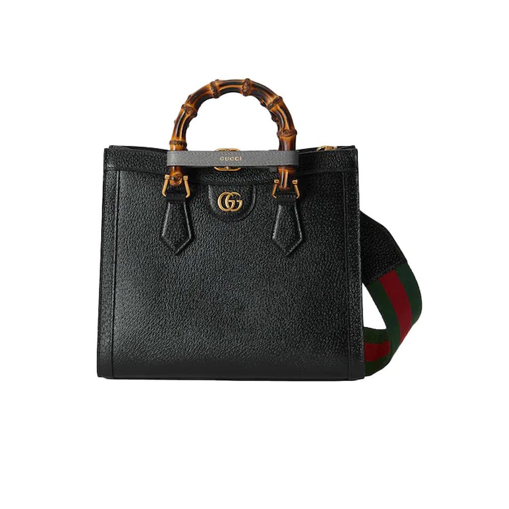 GUCCI 다이애나 미디엄 토트백 블랙