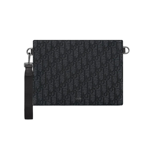 DIOR 트라이앵글 A5 오블리크 파우치 클러치백
