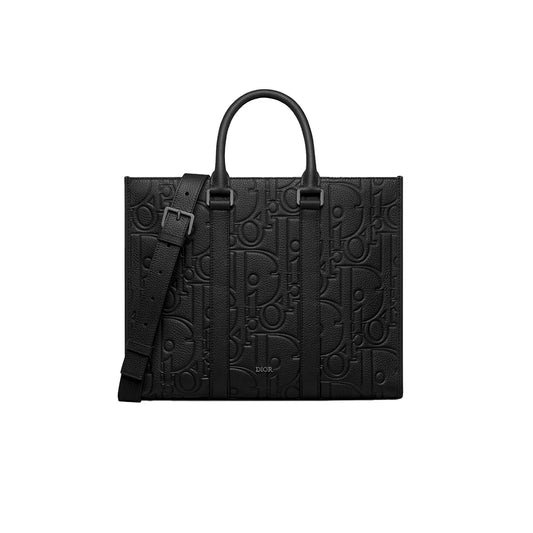 DIOR 이스트웨스트 그래비티 미디엄 토트백 블랙