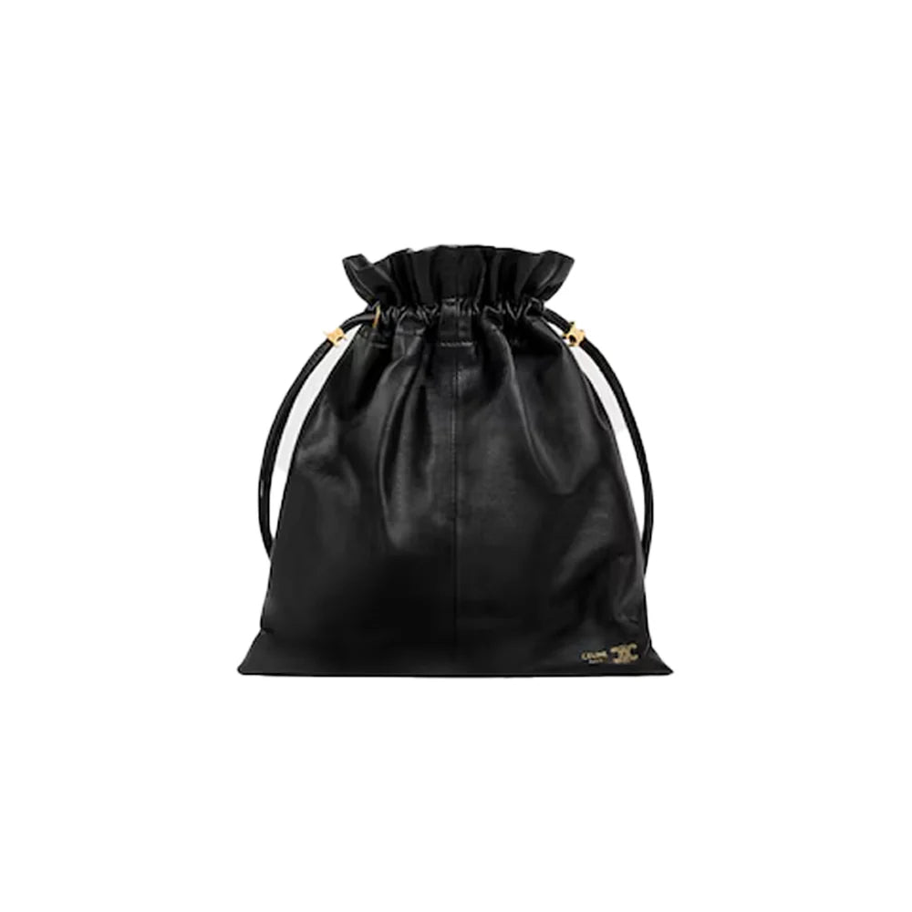 CELINE 스몰 크리스탈 램스킨 파우치 백
