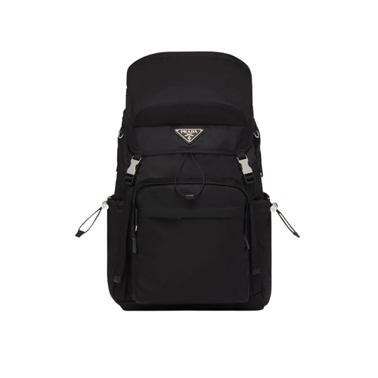 PRADA 리나일론 사피아노 레더 백팩 블랙