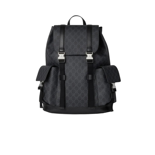 GUCCI 라지 백팩 GG 블랙