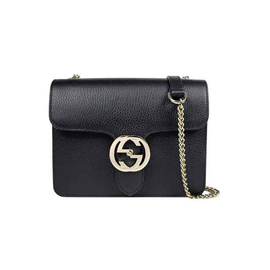 GUCCI 인터로킹 GG 숄더백 블랙