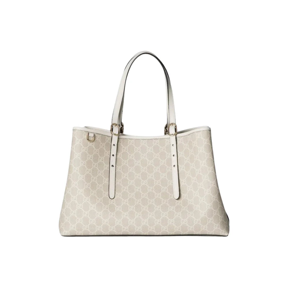 GUCCI 엠블럼GG 미디움 토트백 베이지