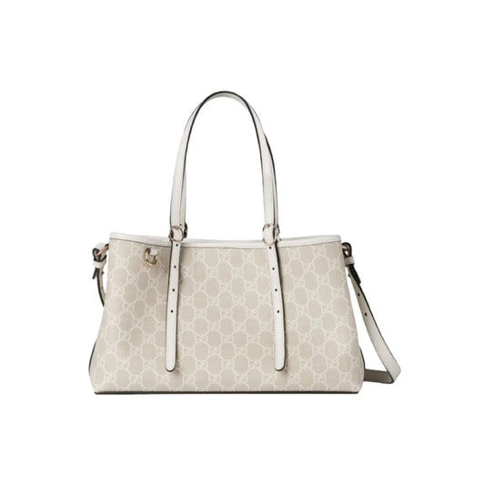 GUCCI 엠블럼GG 스몰 토트백 베이지