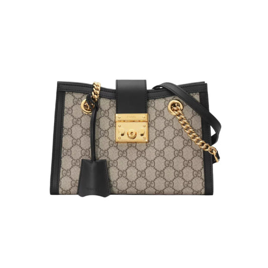 GUCCI 슈프림GG 패브릭 미디엄 패들락 숄더백