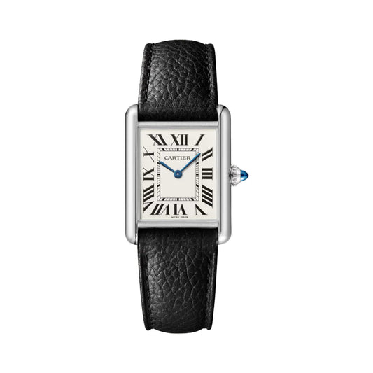 CARTIER 탱크 머스트 워치 카프스킨 블랙(2 SIZE)