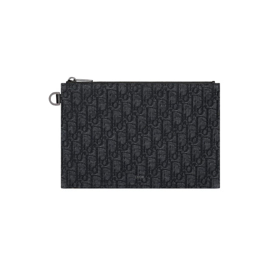 DIOR 오블리크 A4 클러치백 블랙