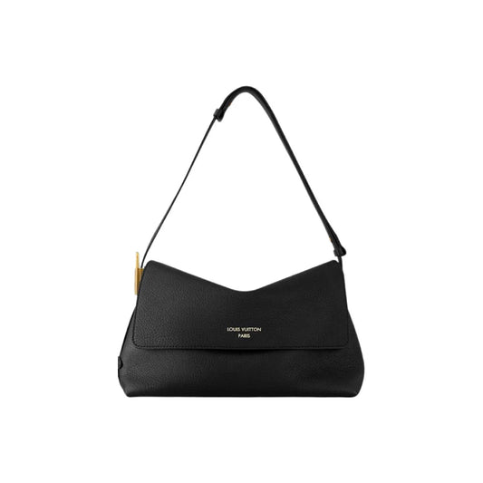 LOUIS VUITTON 로우 키 메신저 숄더백 블랙