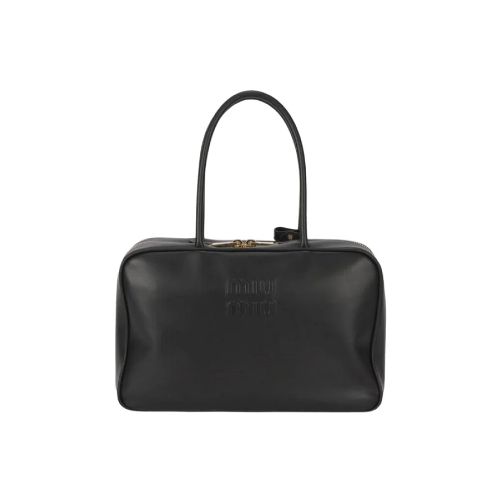 MIUMIU 엠보싱 레터링 로고 보백