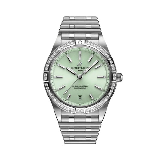 BREITLING 크로노멧 오토메틱 36 그린 다이얼