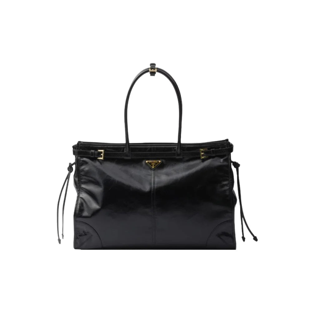 PRADA 보니 엑스트라라지 가죽 핸드백