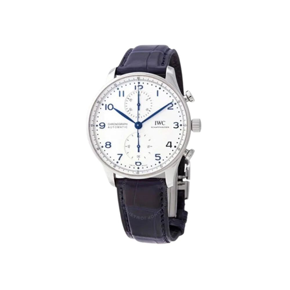 IWC 포르투기저 크로노그라프 오토매틱 41mm 실버 다이얼 시계