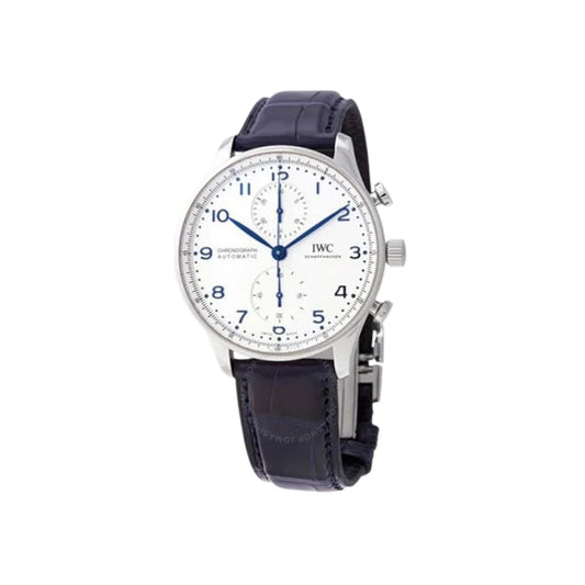 IWC 포르투기저 크로노그라프 오토매틱 41mm 실버 다이얼 시계