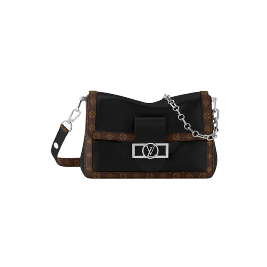 LOUIS VUITTON 도핀 소프트 MM 숄더백 블랙