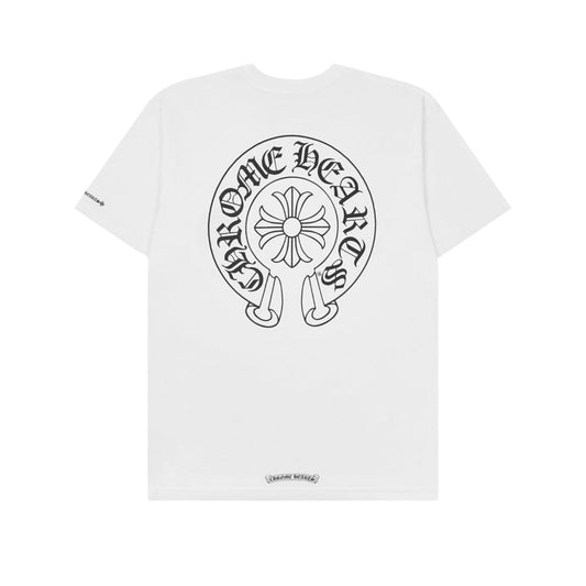 Chrome Hearts 크롬하츠 홀스슈 로고 포켓 반팔 티셔츠 화이트 *국내배송*