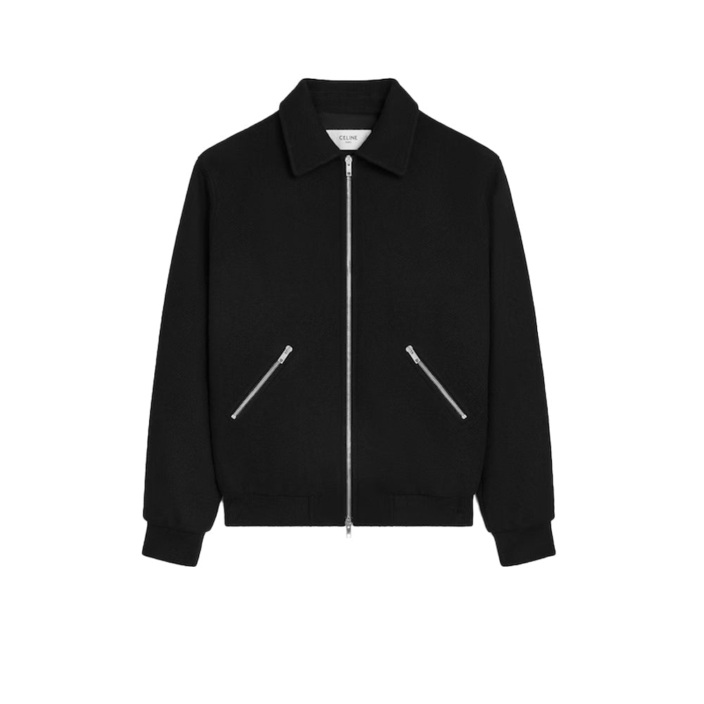 CELINE 셀린느 테디 재킷 텍스처드 울 블랙