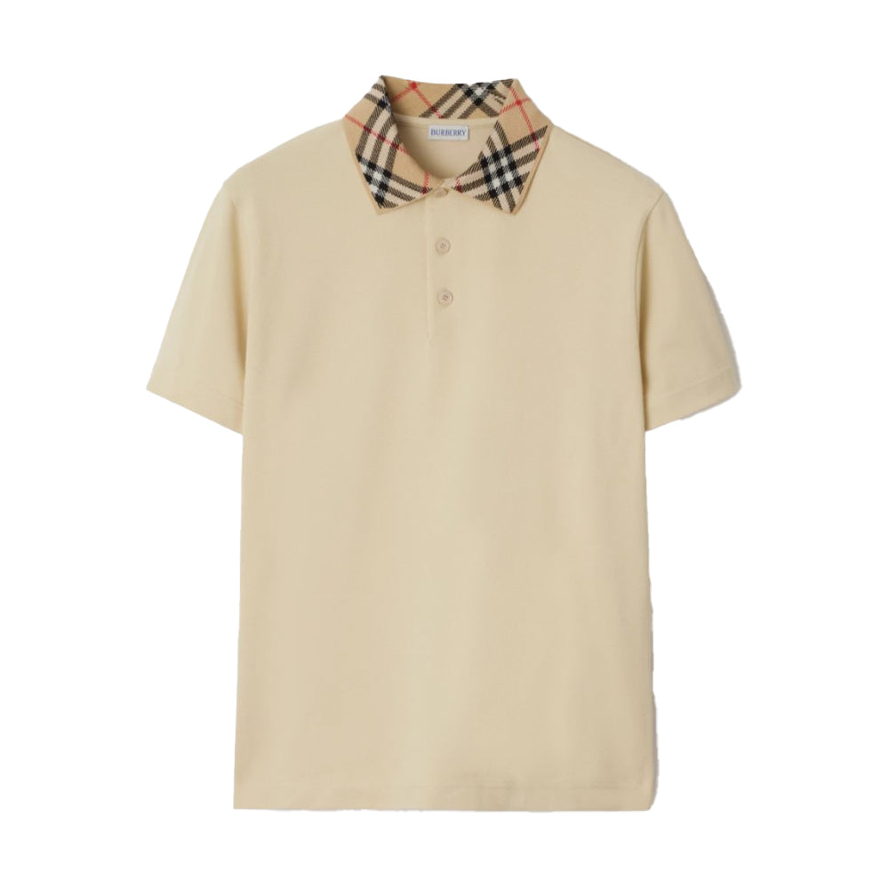 Burberry 버버리 체크 칼라 코튼 폴로셔츠 베이지 *국내배송*