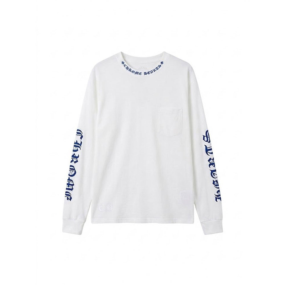 크롬하츠 넥 스크립트 로고 롱슬리브 티셔츠 (2COLOR) *국내배송*