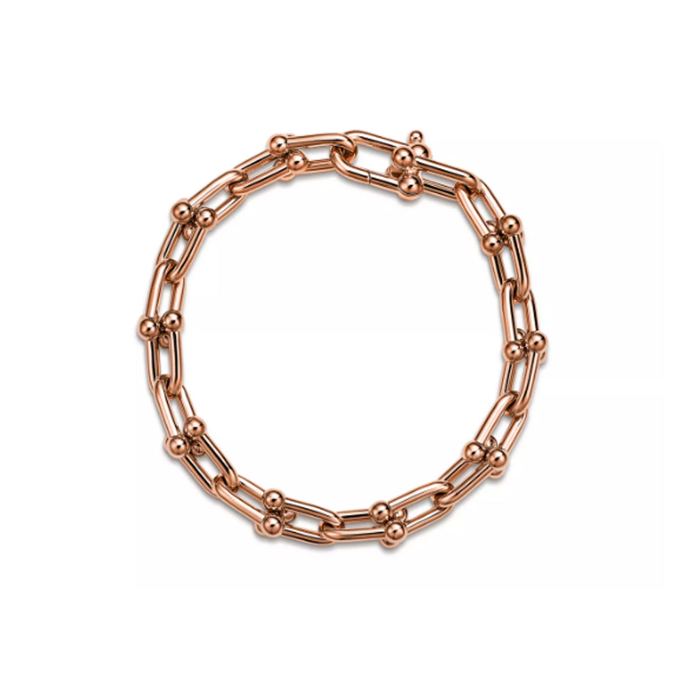 Tiffany & Co. 티파니 하드웨어 라지 링크 브레이슬릿 로즈 골드 *국내배송*