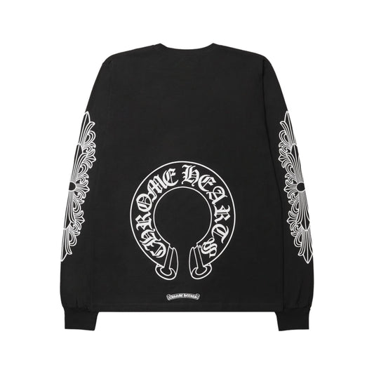Chrome Hearts 크롬하츠 홀스슈 로고 스웨트셔츠 블랙