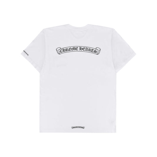Chrome Hearts 크롬하츠 스크롤 로고 티셔츠 화이트
